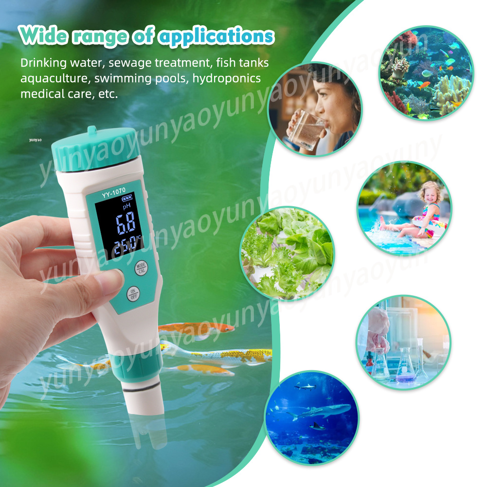 Ec Meter Digital - 7 in 1 Digitale Waterkwaliteitstester PH