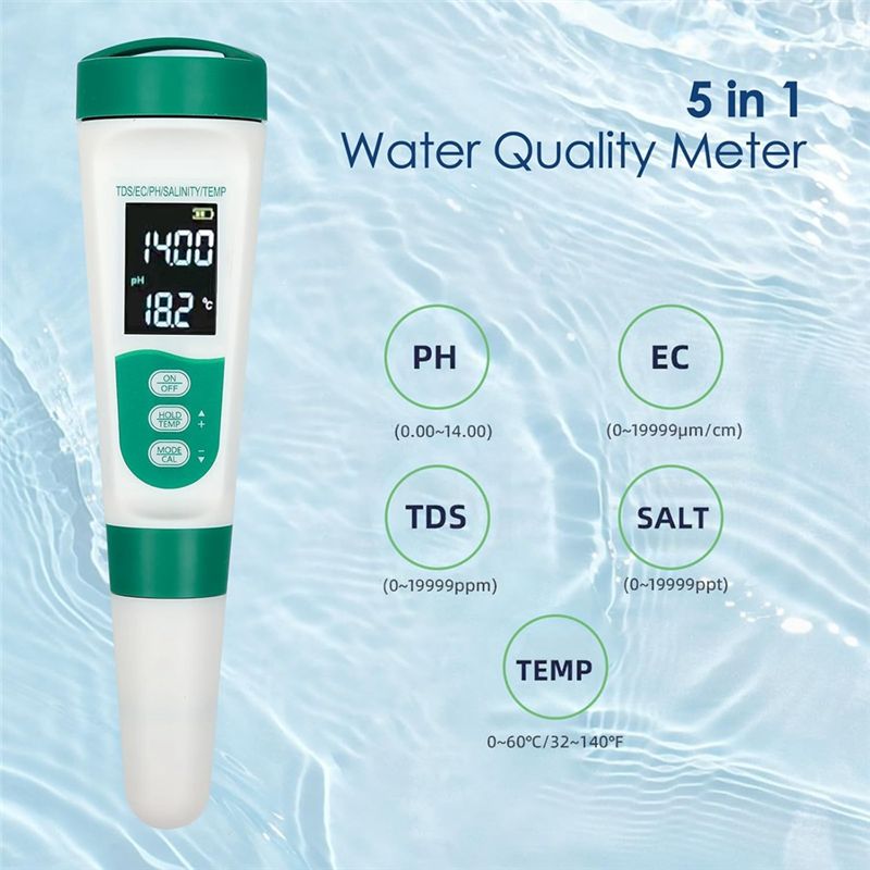 AT02-5 In1 Digitale PH-meter Z - Ec Meter Digital recensie en prijs
