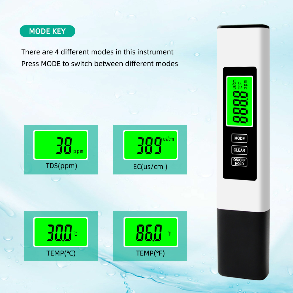 4-in-1 digitale watertester TD - Ec Meter Digital recensie en prijs