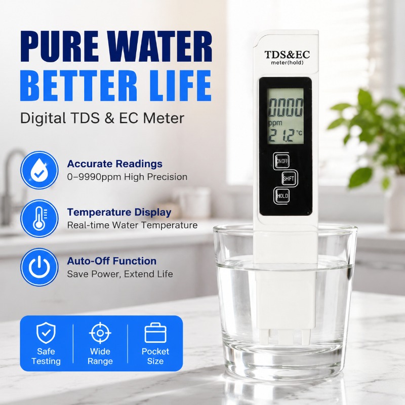 Witte digitale waterkwaliteitt - Ec Meter Digital recensie en prijs