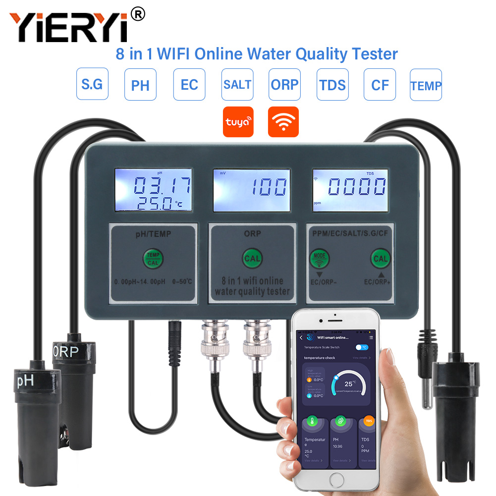 Yieryi WiFi Tuya Smart PH ORP  - Ec Meter Digital recensie en prijs