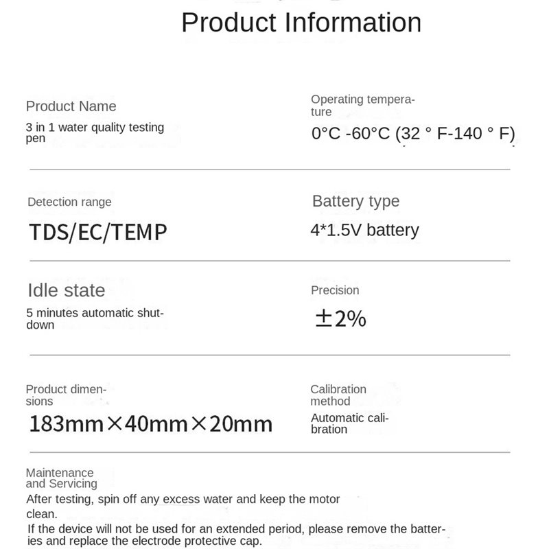 [B17B!】 Draagbare watertestpen - Ec Meter Digital recensie en prijs